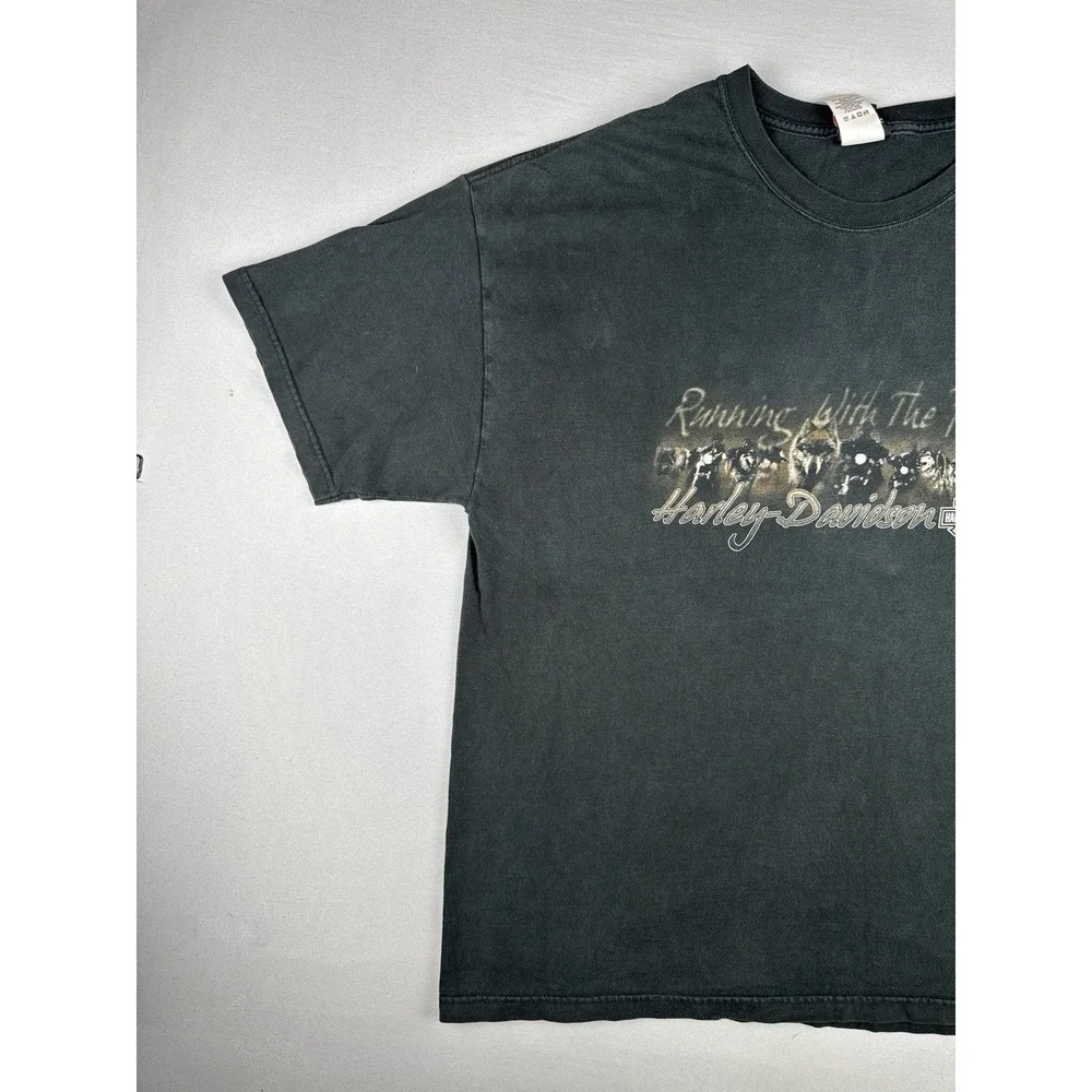 Harley Davidson Wolves T Shirt 2XL USA Appleton TN Biker 2005 Motorcycle
